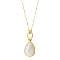 Mother of Pearl Necklace in Sterling Silver
