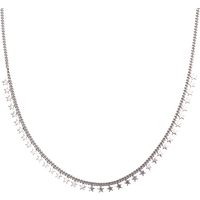 Multiple Star Sterling Silver Necklace Station
