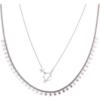 Multiple Star Sterling Silver Station and Saturn Necklace Set buy online shopping cheap sale
