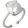 Natural Irregular Baroque Pearl Adjustable Sterling Silver Hammered Ring buy online shopping cheap sale