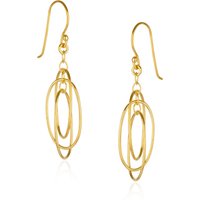 Nested Loop 3D Drop Earring in Sterling Silver