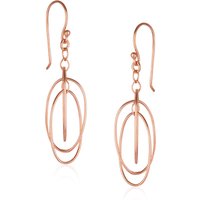 Nested Loop 3D Drop Earring in Sterling Silver