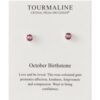 October (Tourmaline) Birthstone Earrings Created with Zircondia® Crystals buy online shopping cheap sale