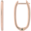 Oval Rectangular Sterling Silver Hoop Earring buy online shopping cheap sale
