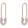 Pave Safety Pin Earring Jewelled Sterling Silver buy online shopping cheap sale