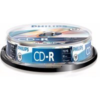 Philips CD-R Recordable 52X 10PK Spindle