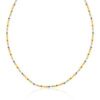 Rainbow Enamel Beaded Sterling Silver Necklace in Gold buy online shopping cheap sale