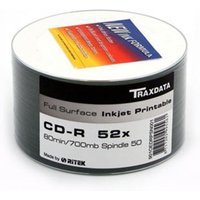 Ritek Traxdata CD-R 52X 50PK FULL FACE PRINT