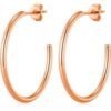 Rose Gold Plated Round Hoop Earrings buy online shopping cheap sale