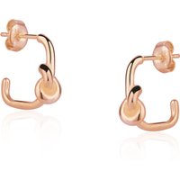 Semi Hoop Knot Sterling Silver Earring