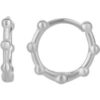 Seven Bead Sterling Silver Hoop Earrings buy online shopping cheap sale