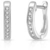 Silver Plated Channel Set Hoop Earrings Created with Zircondia® Crystals buy online shopping cheap sale