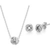 Silver Plated Love Knot Set buy online shopping cheap sale