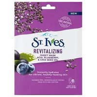St. Ives Revitalising Sheet Mask Acai, Blueberry & Chia Seed Oil
