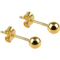 Sterling Silver Ball Sphere Stud Earring