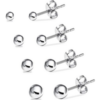 Sterling Silver Ball Sphere Stud Earring buy online shopping cheap sale
