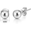 Sterling Silver Ball Stud Earring Set buy online shopping cheap sale