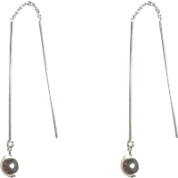 Sterling Silver Bead Ball Drop Earring