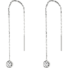 Sterling Silver Chain Solitaire Earring buy online shopping cheap sale