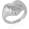 Sterling Silver Chunky Love Heart Signet Ring buy online shopping cheap sale