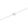 Sterling Silver Clover Bracelet - White buy online shopping cheap sale