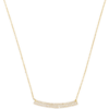 Sterling Silver Concave Bar Necklace - White buy online shopping cheap sale