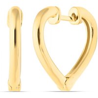 Sterling Silver Heart Hoop Earring