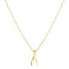 Sterling Silver Mini Wishbone Necklace buy online shopping cheap sale