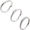 Sterling Silver Multi Gem Ring Stacking Set 2 buy online shopping cheap sale