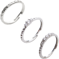 Sterling Silver Multi Gem Ring Stacking Set 2