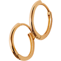 Sterling Silver Oval Hoop Earring
