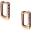 Sterling Silver Rectangular Hoop Earrings buy online shopping cheap sale