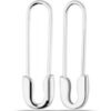 Sterling Silver Safety Pin Earring