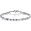 Sterling Silver Tennis Bracelet - 4mm & 3mm buy online shopping cheap sale