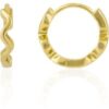 Sterling Silver Wavy Hoop Earring buy online shopping cheap sale