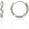 Sterling Silver Wavy Hoop Earring buy online shopping cheap sale