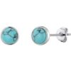 Synthetic Turquoise Stud Earrings buy online shopping cheap sale
