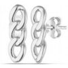 Three Chain Sterling Silver Stud Earring buy online shopping cheap sale