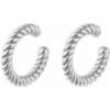 Twisted Sterling Silver Ear Cuff No Piercing - Pair buy online shopping cheap sale