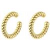 Twisted Sterling Silver Ear Cuff No Piercing - Pair buy online shopping cheap sale