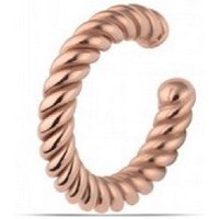 Twisted Sterling Silver Ear Cuff No Piercing
