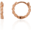 Twisted Sterling Silver Mini Huggie Hoop Earring buy online shopping cheap sale