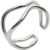 Wavy Lines Sterling Silver Wave Ring buy online shopping cheap sale