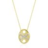 X Necklace Elyptical Sterling Silver buy online shopping cheap sale